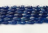 CTR442 15.5 inches 8*20mm faceted teardrop agate beads wholesale