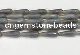 CTR450 15.5 inches 10*30mm faceted teardrop agate beads wholesale