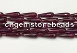 CTR453 15.5 inches 10*30mm faceted teardrop agate beads wholesale