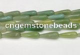 CTR460 15.5 inches 10*30mm faceted teardrop agate beads wholesale