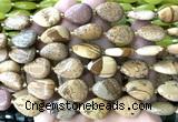 CTR511 15 inches 13*18mm flat teardrop picture jasper beads