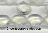 CTR632 Top drilled 13*13mm faceted briolette opalite beads wholesale