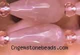 CTR712 15 inches 8*16mm faceted teardrop moonstone beads