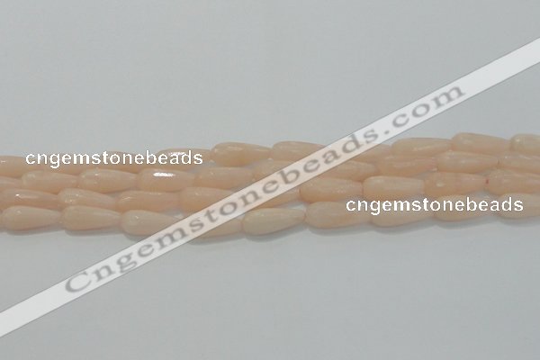 CTR96 15.5 inches 8*20mm faceted teardrop pink aventurine beads