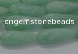 CTR98 15.5 inches 8*20mm faceted teardrop jade gemstone beads