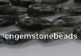 CTR99 15.5 inches 8*20mm faceted teardrop labradorite beads