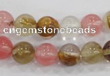 CTS04 15.5 inches 10mm round tigerskin glass beads wholesale