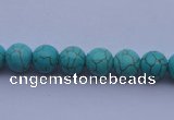 CTU03 15.5 inches 8mm round blue turquoise strand beads Wholesale