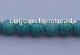 CTU05 15.5 inches 12mm round blue turquoise strand beads Wholesale
