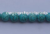 CTU05 15.5 inches 12mm round blue turquoise strand beads Wholesale