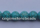 CTU09 15.5 inches 20mm round blue turquoise strand beads Wholesale