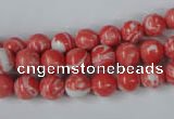 CTU1002 15.5 inches 8mm round synthetic turquoise beads wholesale