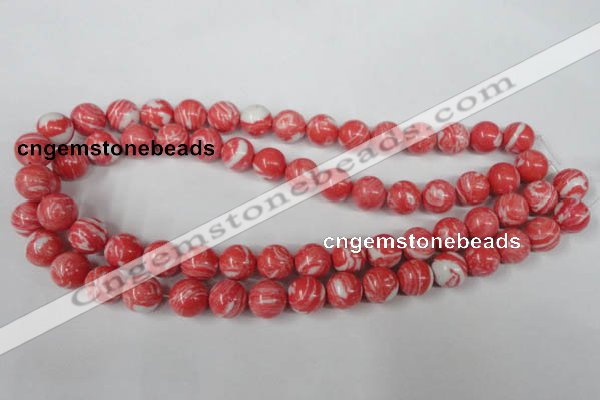 CTU1005 15.5 inches 14mm round synthetic turquoise beads wholesale