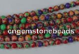 CTU1050 15.5 inches 4mm round synthetic turquoise beads wholesale