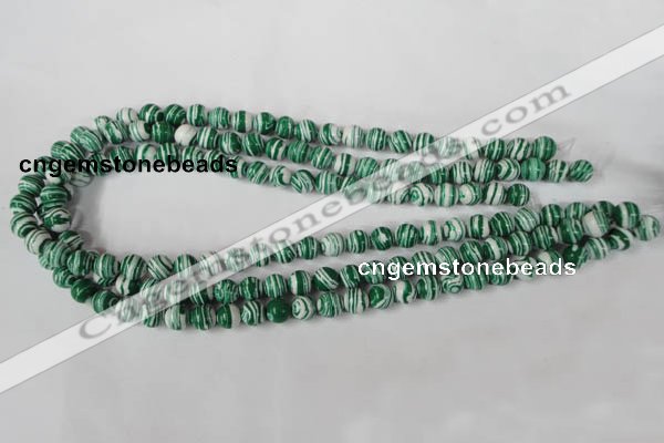 CTU1127 15.5 inches 8mm round synthetic turquoise beads wholesale