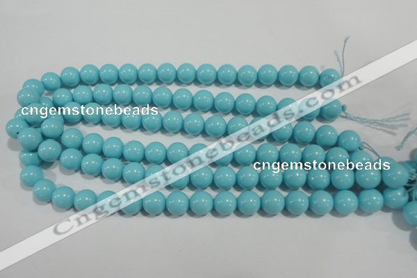 CTU1215 15.5 inches 14mm round synthetic turquoise beads