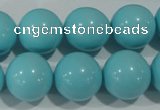 CTU1217 15.5 inches 18mm round synthetic turquoise beads