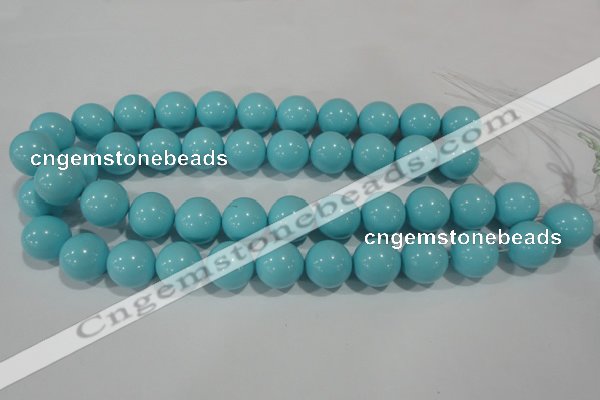 CTU1217 15.5 inches 18mm round synthetic turquoise beads