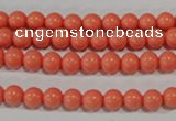 CTU1312 15.5 inches 6mm round synthetic turquoise beads