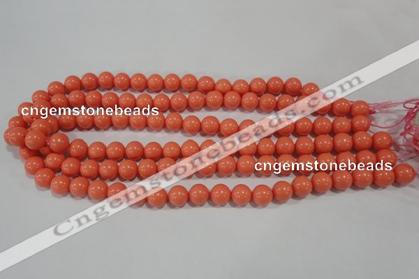 CTU1314 15.5 inches 10mm round synthetic turquoise beads