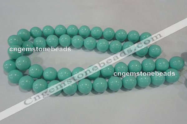 CTU1387 15.5 inches 16mm round synthetic turquoise beads