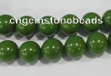 CTU1395 15.5 inches 12mm round synthetic turquoise beads