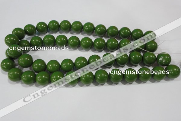 CTU1397 15.5 inches 16mm round synthetic turquoise beads
