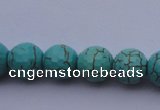 CTU14 15.5 inches 10mm faceted round blue turquoise beads Wholesale