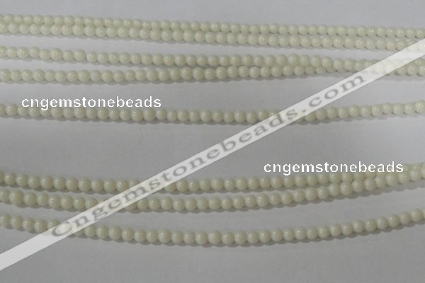 CTU1429 15.5 inches 2mm round synthetic turquoise beads