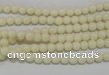 CTU1431 15.5 inches 4mm round synthetic turquoise beads