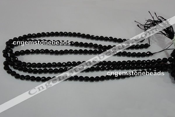 CTU1482 15.5 inches 6mm faceted round synthetic turquoise beads