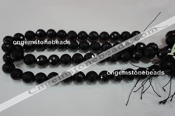 CTU1487 15.5 inches 16mm faceted round synthetic turquoise beads