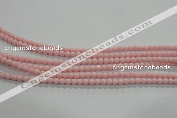 CTU1501 15.5 inches 4mm round synthetic turquoise beads