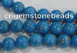 CTU1621 15.5 inches 6mm round synthetic turquoise beads