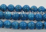 CTU1624 15.5 inches 12mm round synthetic turquoise beads