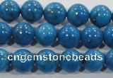 CTU1625 15.5 inches 14mm round synthetic turquoise beads