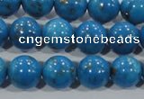 CTU1626 15.5 inches 16mm round synthetic turquoise beads