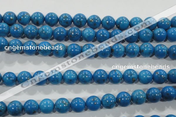 CTU1626 15.5 inches 16mm round synthetic turquoise beads