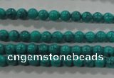 CTU1671 15.5 inches 4mm round synthetic turquoise beads