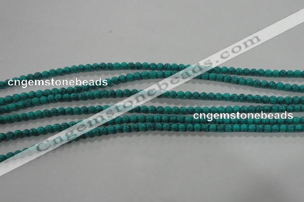 CTU1671 15.5 inches 4mm round synthetic turquoise beads