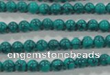 CTU1672 15.5 inches 6mm round synthetic turquoise beads