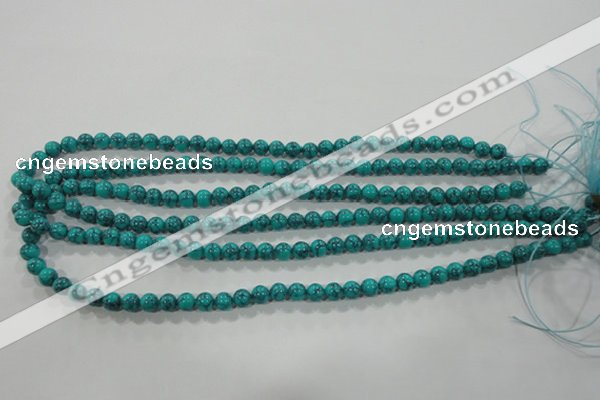 CTU1672 15.5 inches 6mm round synthetic turquoise beads