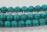 CTU1673 15.5 inches 8mm round synthetic turquoise beads