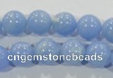 CTU1736 15.5 inches 14mm round synthetic turquoise beads