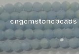 CTU1741 15.5 inches 4mm faceted round synthetic turquoise beads