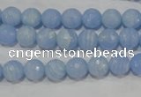 CTU1743 15.5 inches 8mm faceted round synthetic turquoise beads