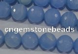 CTU1745 15.5 inches 12mm faceted round synthetic turquoise beads