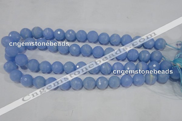 CTU1746 15.5 inches 14mm faceted round synthetic turquoise beads