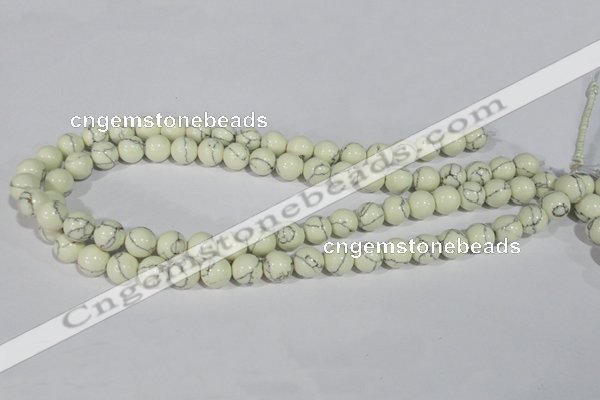 CTU1792 15.5 inches 6mm round synthetic turquoise beads