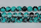 CTU1802 15.5 inches 6mm round synthetic turquoise beads